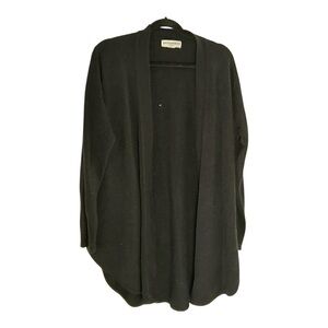 Women's Open Front Long Sleeve Cardigans Sweaters Coat Black XL